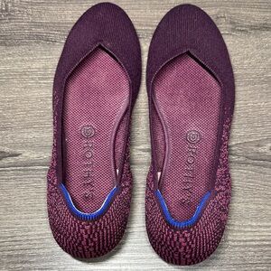 Rothy's Women's Burgundy and Blue Flats
